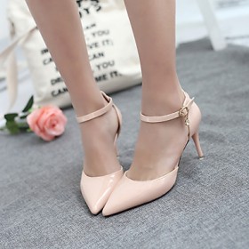 Women's Shoes Stiletto Heel Heels / Pointed Toe / Closed Toe Sandals Dress Pink / Purple / Red / White