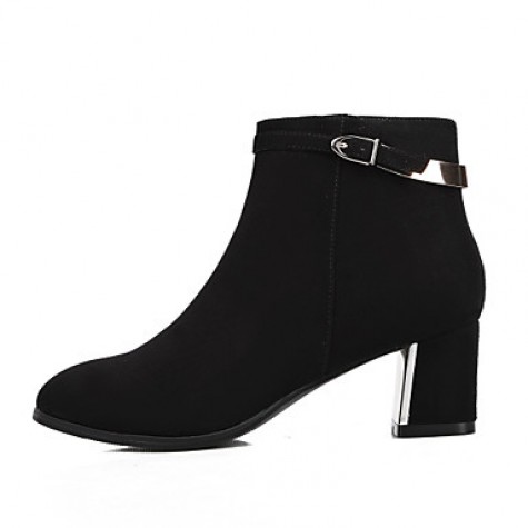 Women's Shoes Spring/Fall/Winter Heels/Bootie/Round Toe /Boots Office & Career/Party & Evening/DressChunky