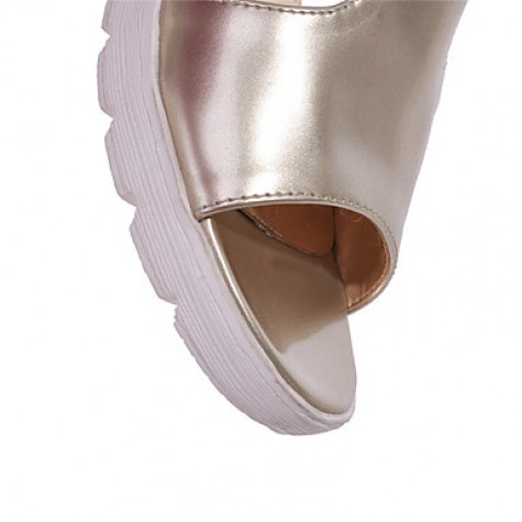 Women's ShoesPlatform Peep Toe / Platform Sandals Outdoor / Dress / Casual Pink / Silver / Gold