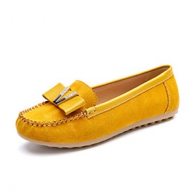 Women's Loafers & Slip-Ons Spring / Fall Moccasin / Round Toe Suede Outdoor / Casual Flat Heel shoe