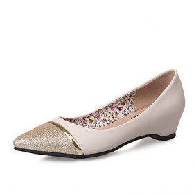 Women's Shoes GlitterLeatherette Flat Heel WedgesPointed Toe Flats Wedding Dress More Colors Available