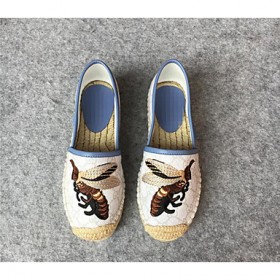 Women's Loafers & Slip-Ons Spring / Summer / Fall Closed Toe Canvas Outdoor Flat Heel Animal Print / Split Joint