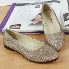 Women's Shoes Flat Heel Pointed Toe Flats Casual Gold