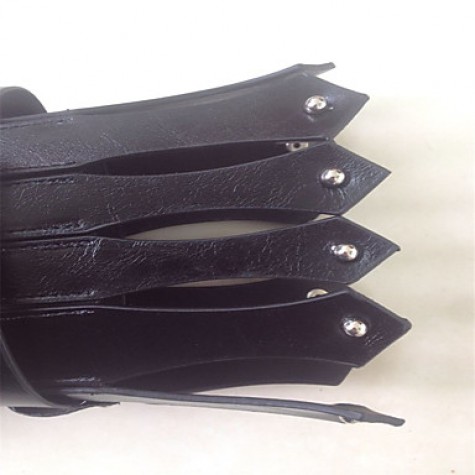 Women's Shoes Leatherette Stiletto Heel Heels / Peep Toe Sandals / Heels Party & Evening / Dress / Casual Black / White