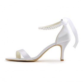 Women's Wedding Shoes Heels / Peep Toe / Pointed Toe Sandals Wedding / Party & Evening / Dress White