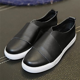 Comfort Suede / Spandex Fabric Athletic Flat Heel Others Black / White Sneaker